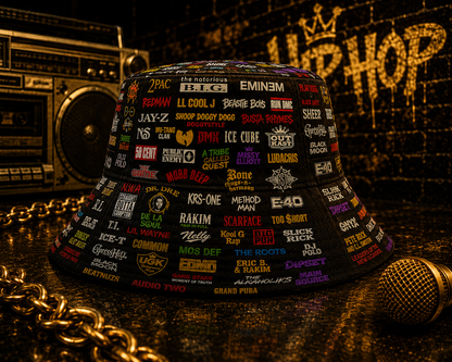 Classic Golden 80’s & 90’s Hip Hop All Over  Bucket Hat