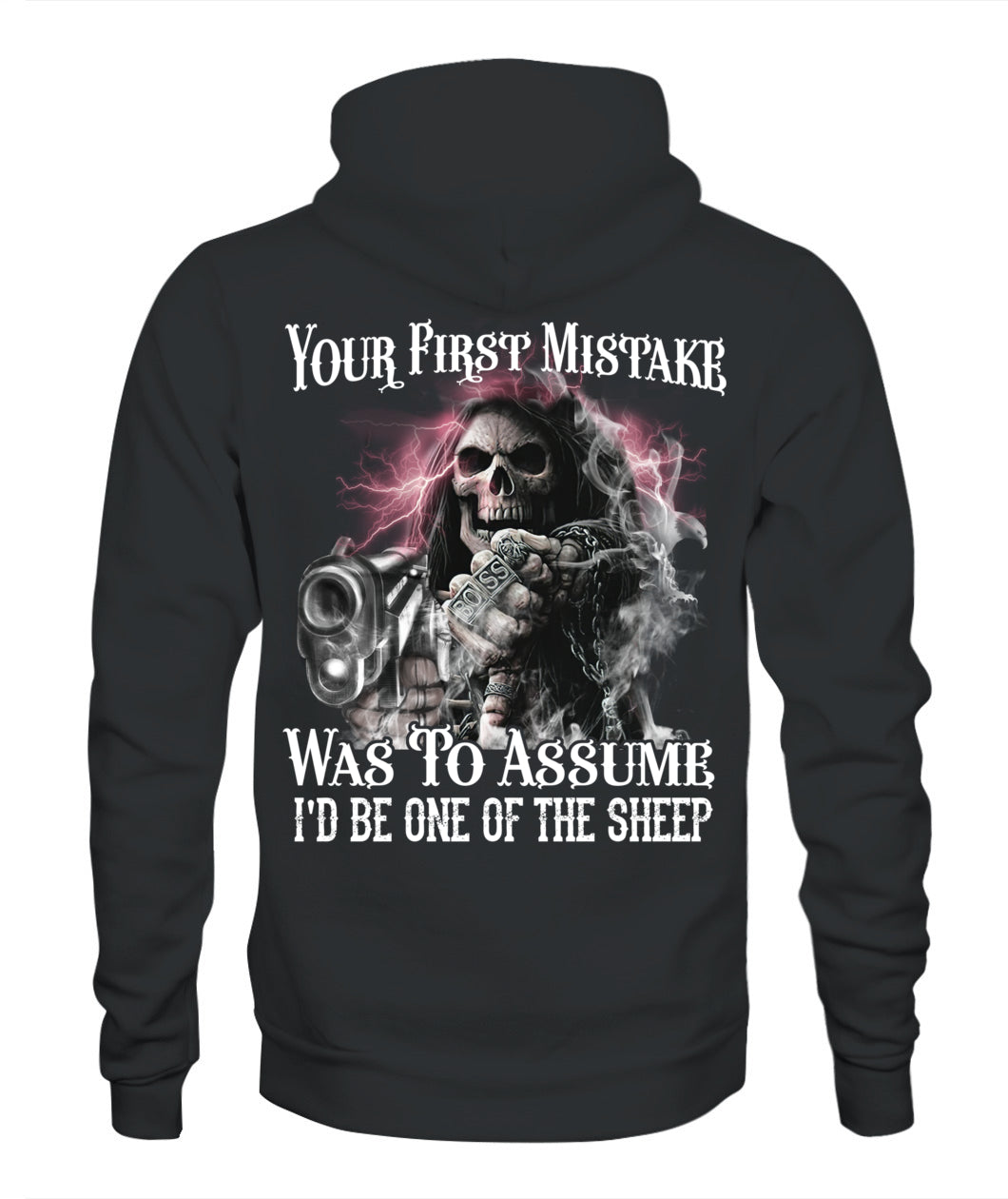 Your First Mistake Was To Assume I'd Be One Of The Sheep Shirt – Skull Gun Gothic Shirt