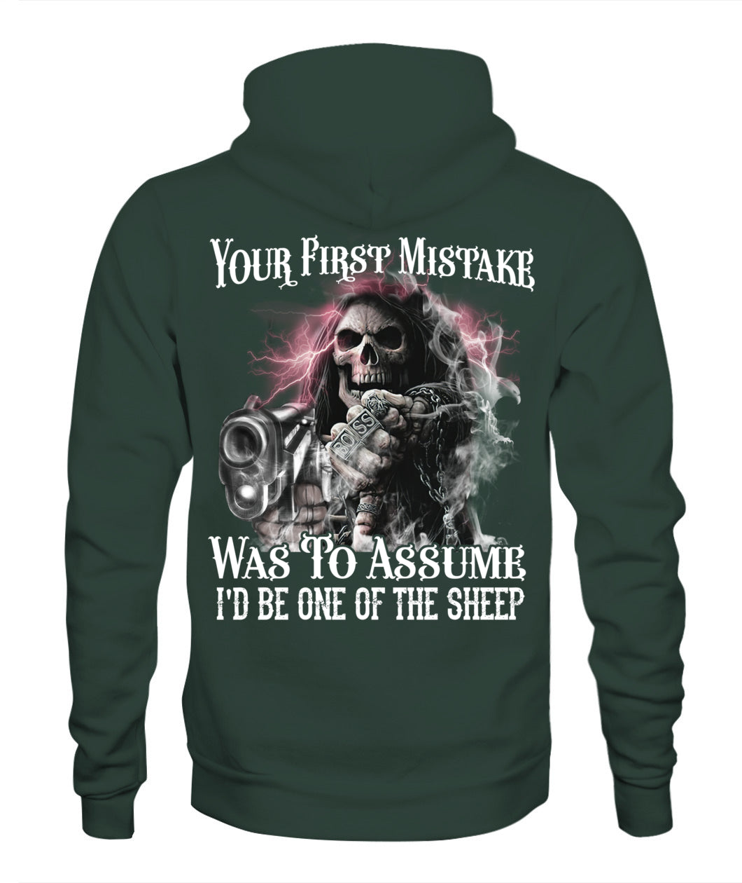 Your First Mistake Was To Assume I'd Be One Of The Sheep Shirt – Skull Gun Gothic Shirt
