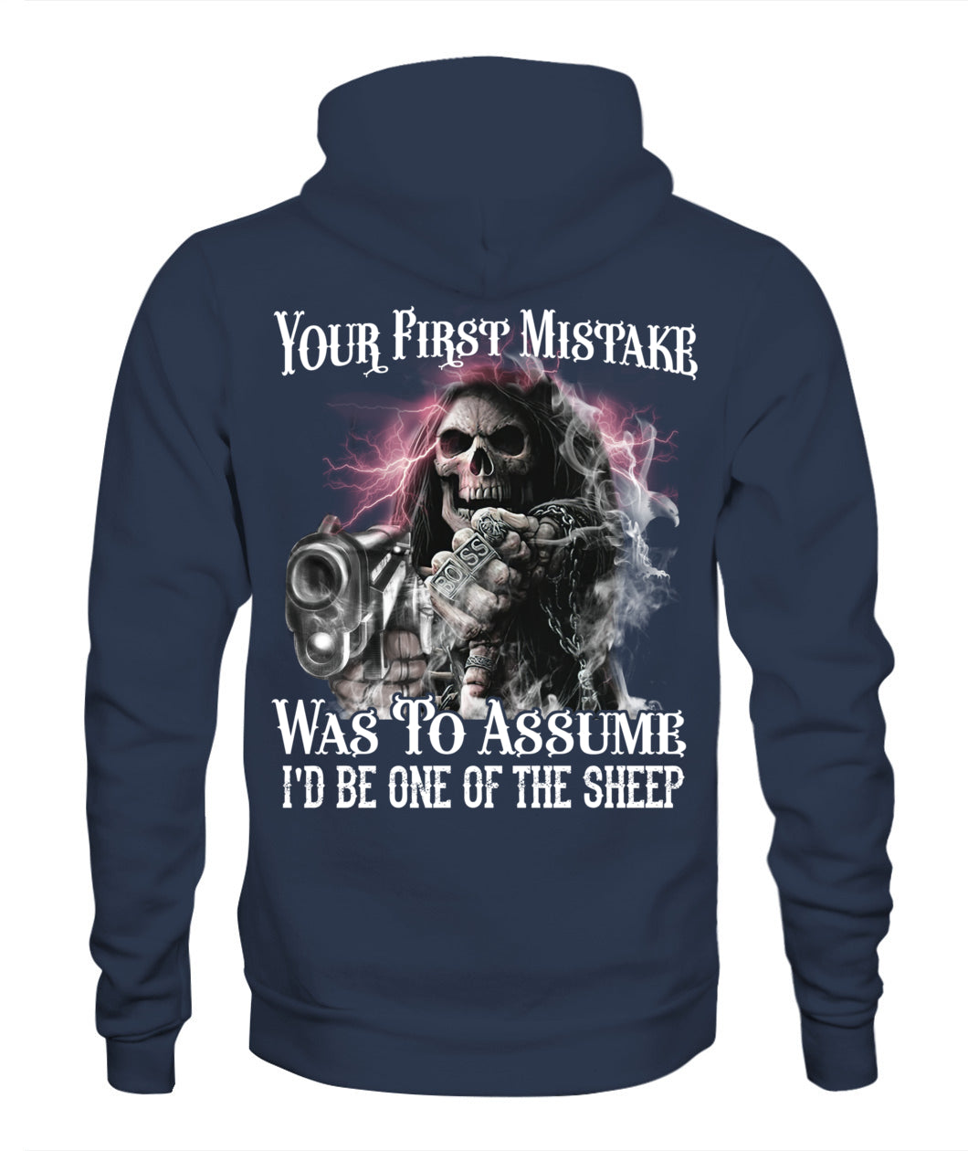 Your First Mistake Was To Assume I'd Be One Of The Sheep Shirt – Skull Gun Gothic Shirt