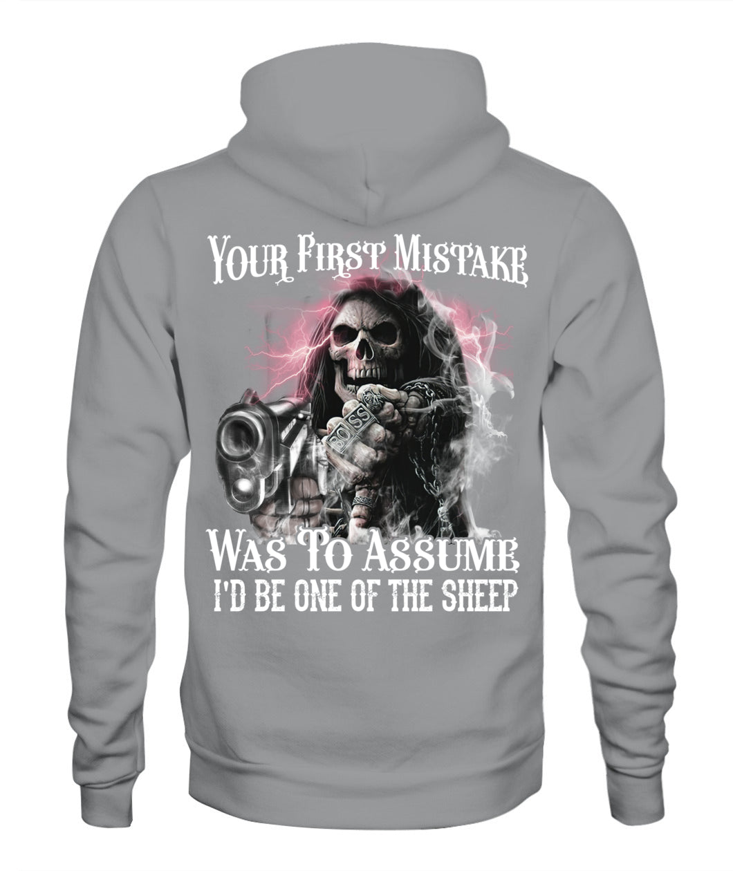 Your First Mistake Was To Assume I'd Be One Of The Sheep Shirt – Skull Gun Gothic Shirt