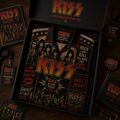 KISS Hawaiian Shirt - Vintage Music Fan Gift