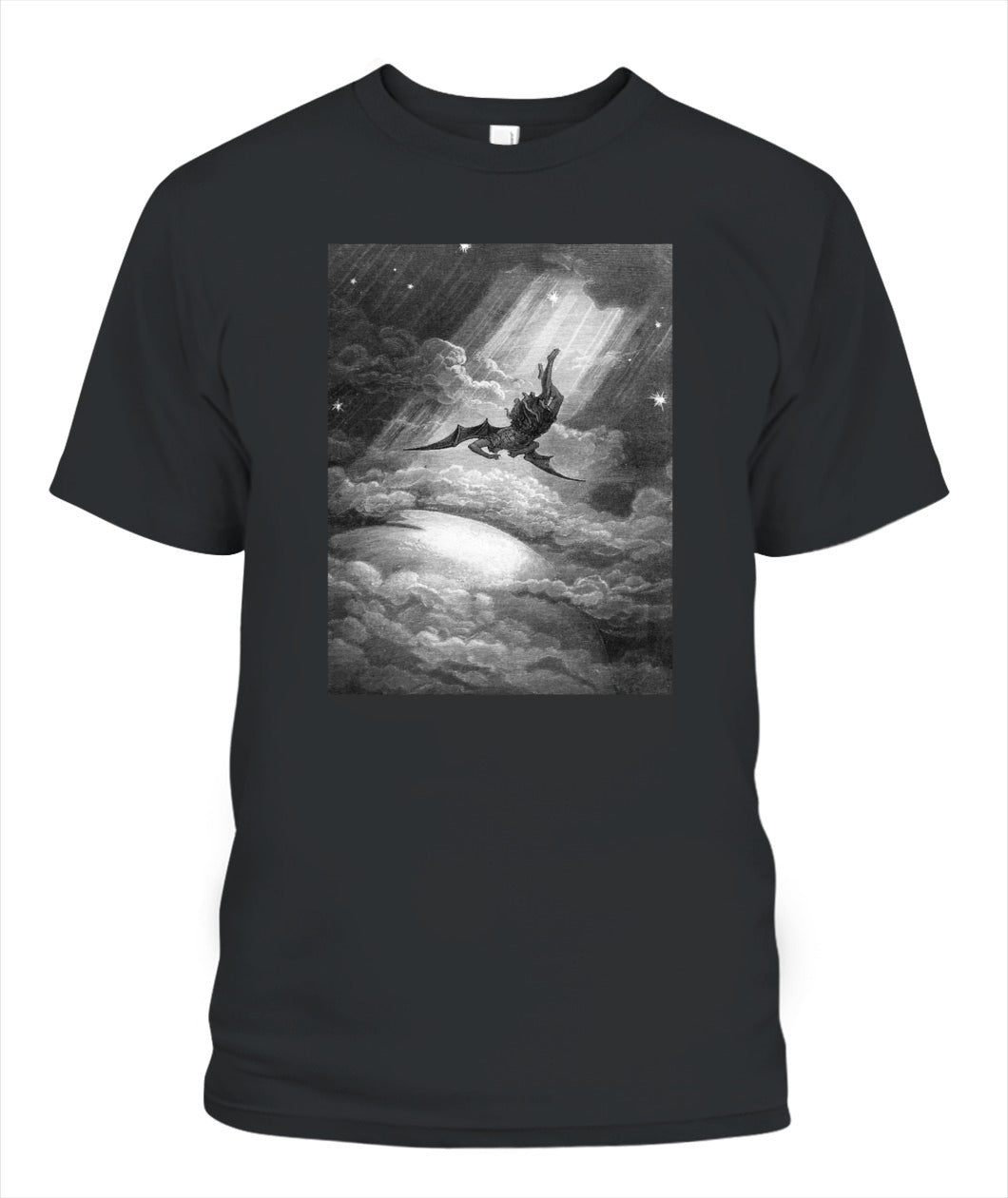 Fallen Angel in the Cosmos – Vintage Dark Fantasy Apparel