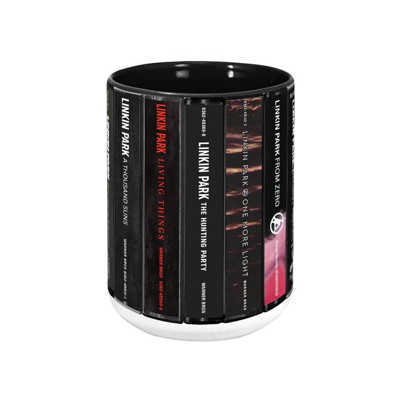 Linkin Park Albums Cassette Collection Retro Accent Mug