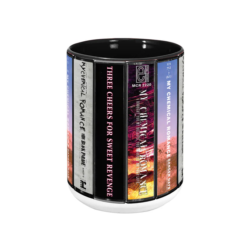 My Chemical Romance Albums Cassette Collection Retro Accent Mug