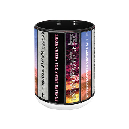 My Chemical Romance Albums Cassette Collection Retro Accent Mug