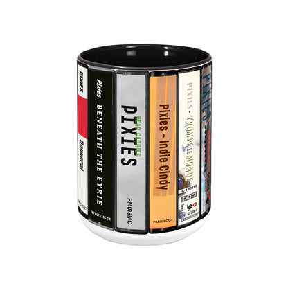 Pixies Albums Cassette Collection Retro Accent Mug