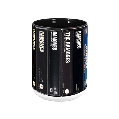 Ramones Albums Cassette Collection Retro Accent Mug