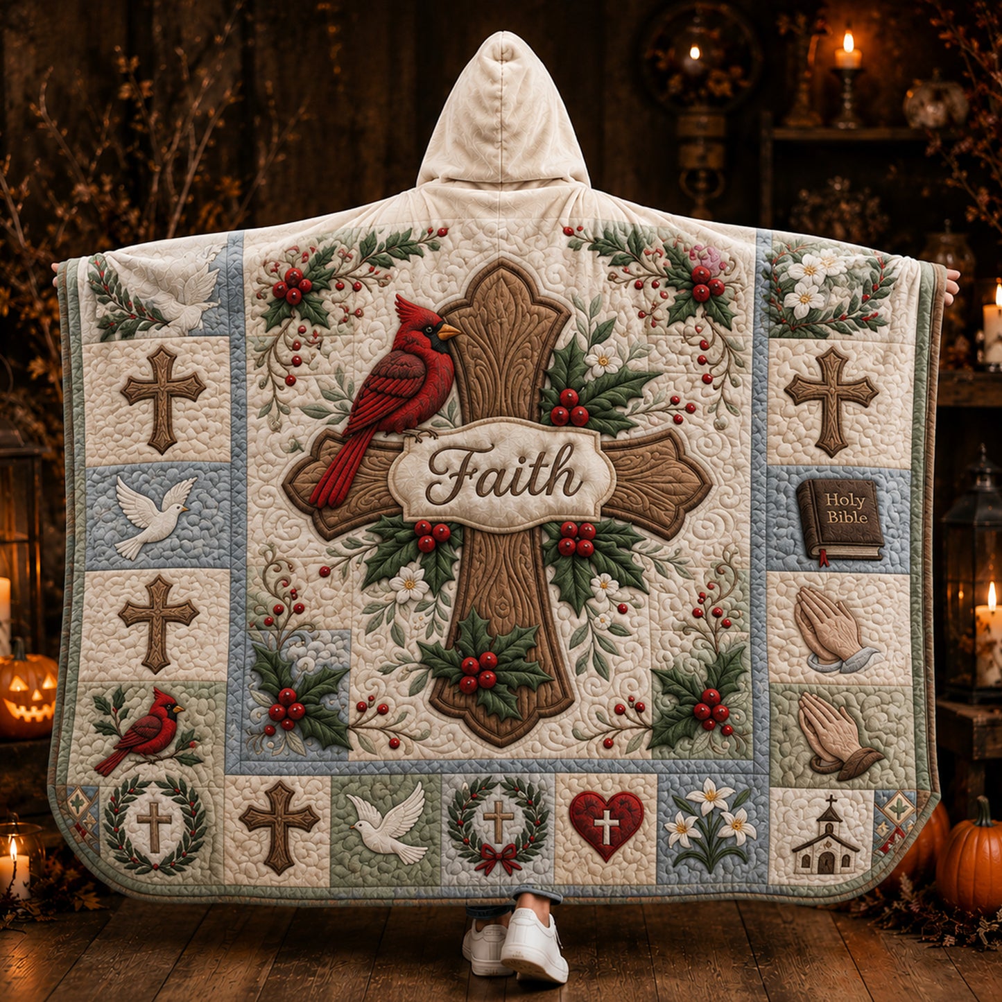 Faith Christian Hooded Blanket