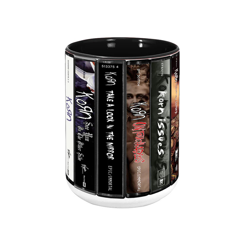 Korn Albums Cassette Retro Collection Accent Mug