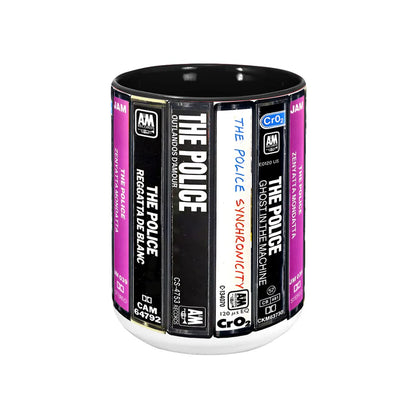 The Police Albums Cassette Retro Collection Accent Mug