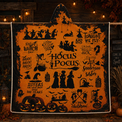 Hocus Pocus Hooded Blanket