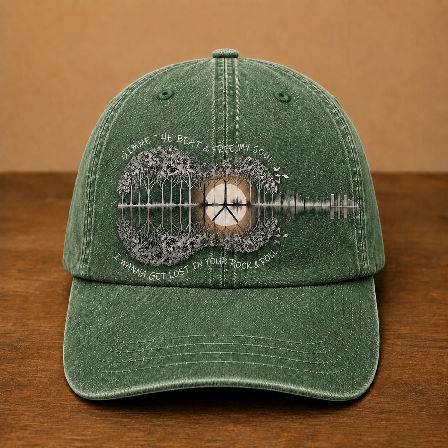 Gimme The Beat - Free My Soul - Guitar Classic Music Denim Cap