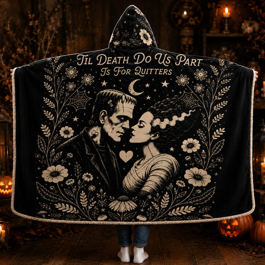 Horror Couple Hooded Blanket