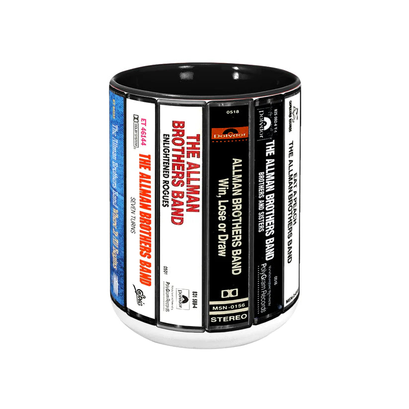 The Allman Brothers Band Albums Cassette Retro Accent Mug