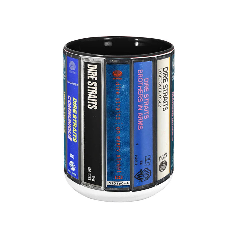 Dire Straits Albums Cassette Retro Collection Accent Mug
