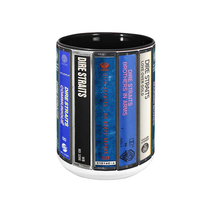 Dire Straits Albums Cassette Retro Collection Accent Mug