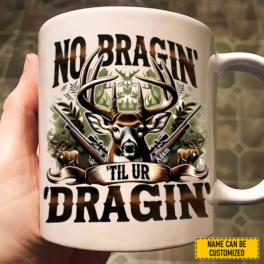 Personalized No Braggin’ Til Ur Sippin’ White Mug