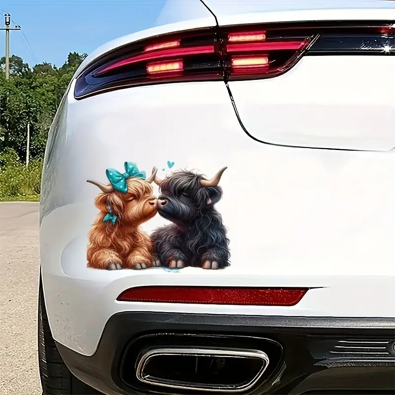 Cow Couple Kissing Sticker