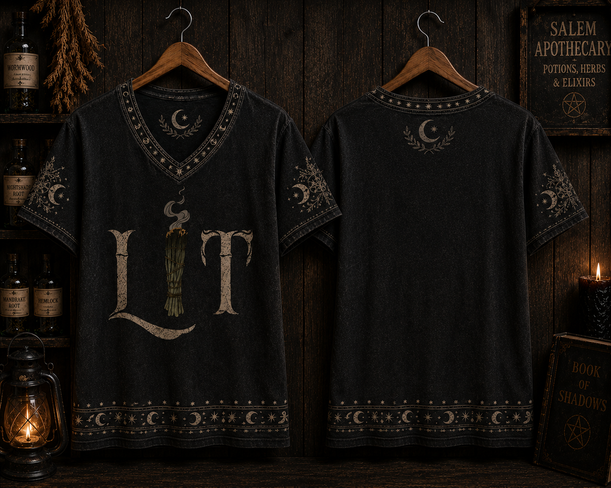 Lit Shirt Funny Halloween Shirts Pagan Witch  – Witchy Gothic Shirt