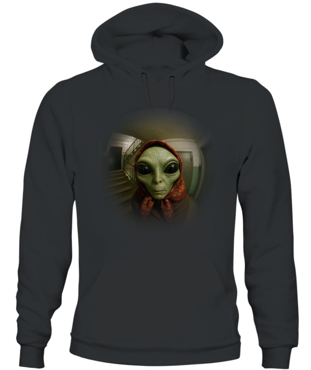 Babushka Alien – Funny Retro UFO Shirt