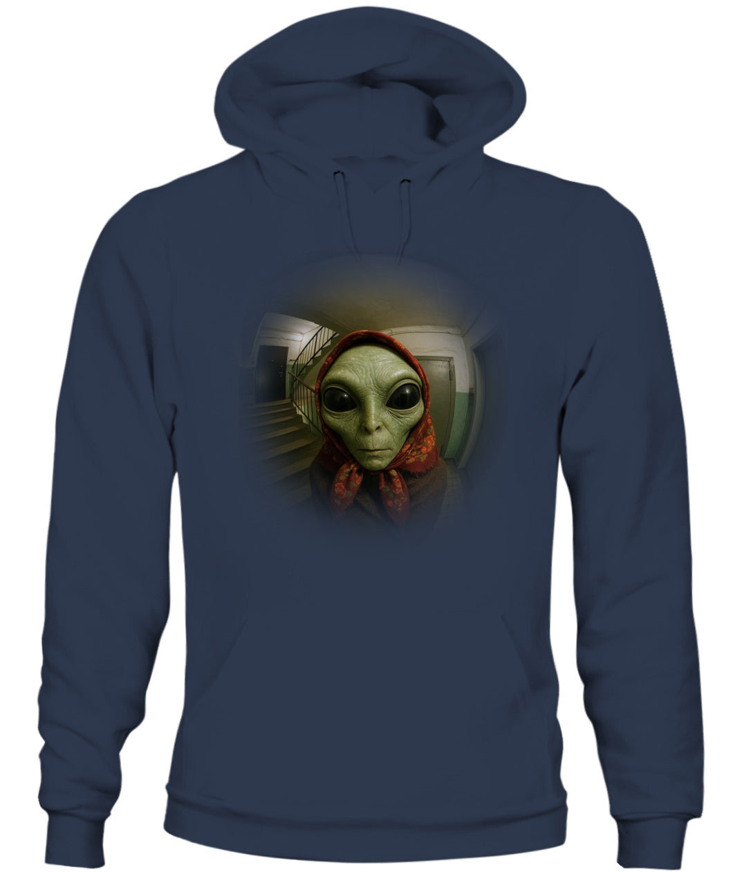 Babushka Alien – Funny Retro UFO Shirt