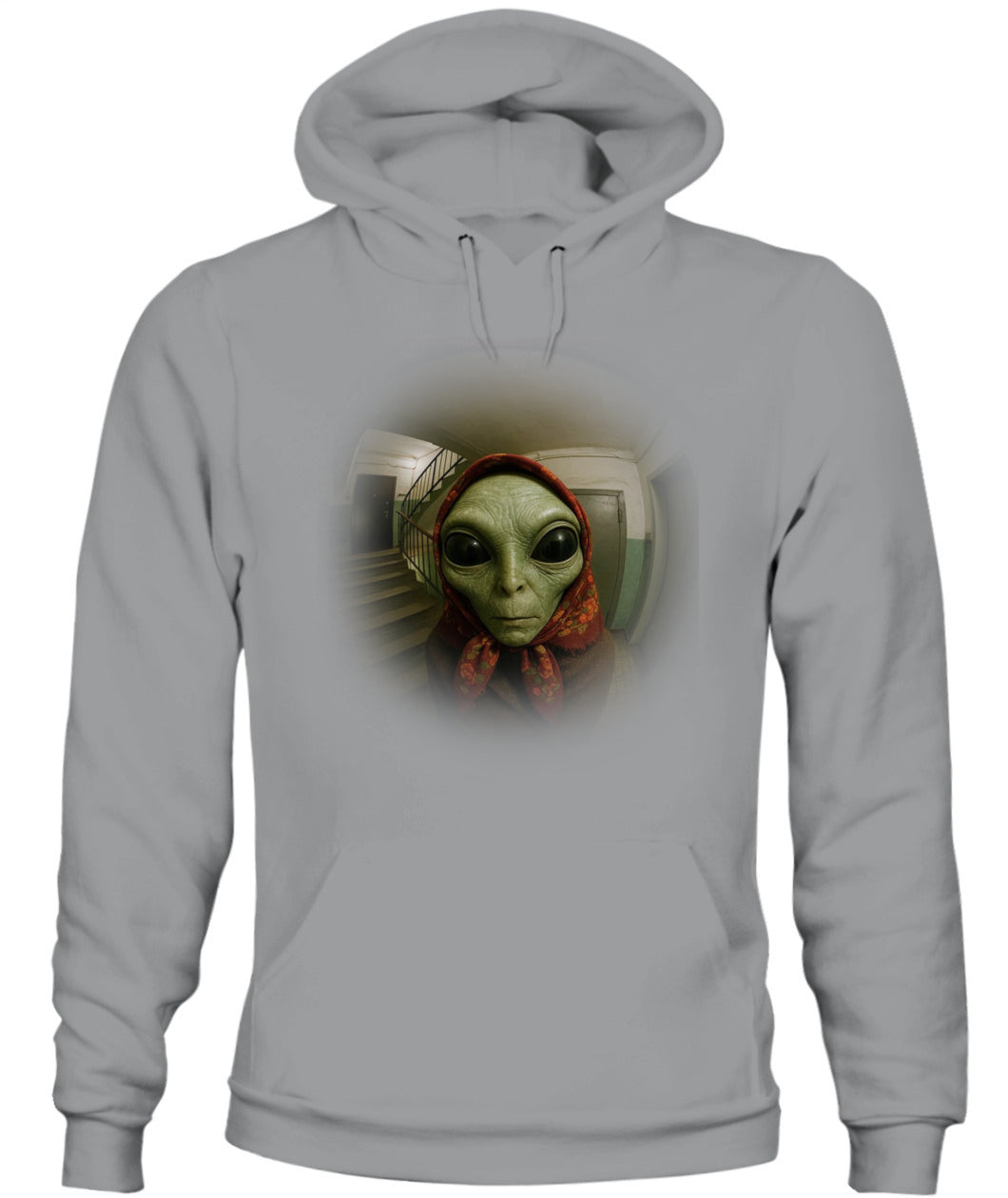 Babushka Alien – Funny Retro UFO Shirt