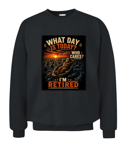 Who Cares? I'm Retired – Bigfoot Retirement Shirt