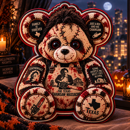 Leatherface Texas Chainsaw Horror Custom Shape Pillow  – Spooky Halloween Pillow