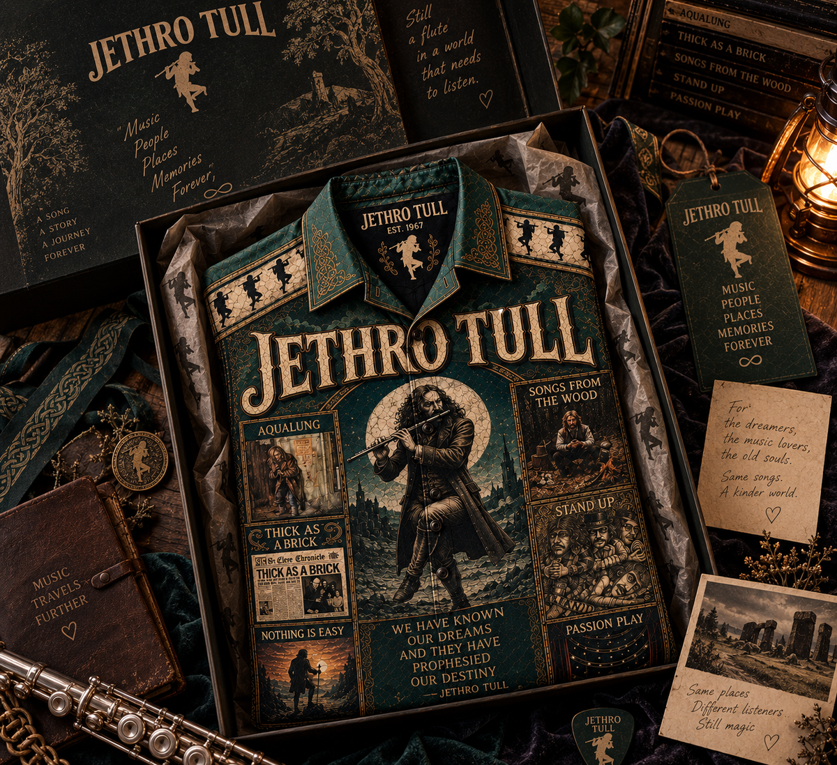 Jethro Tull Hawaiian Shirt – Aqualung Classic Rock Music Fan Gift