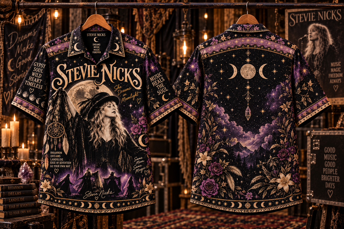 Stevie Nicks Hawaiian Shirt – Gypsy Soul Classic Rock Music Fan Gift