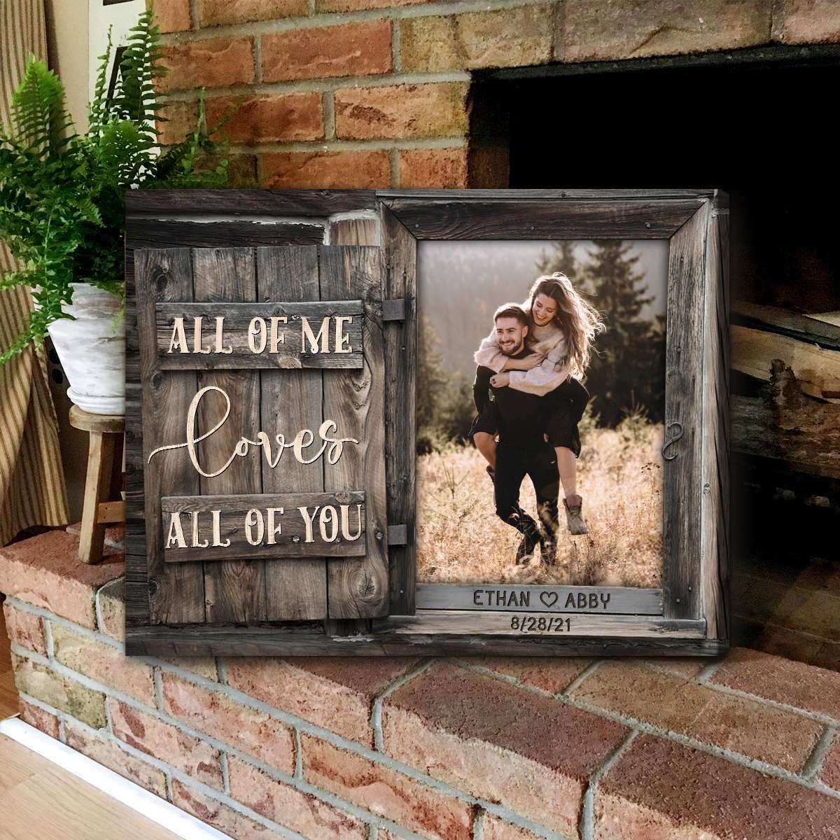 All Of Me Canvas Print Personalized Gift For Couples