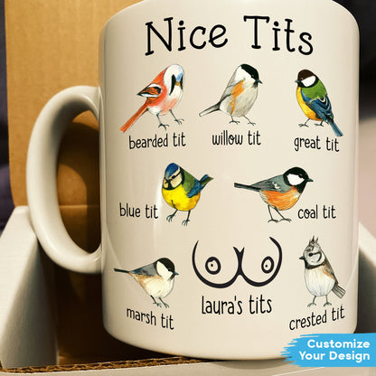 Nice Tits – Personalized Funny Gift Mug For Her