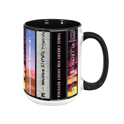 My Chemical Romance Albums Cassette Collection Retro Accent Mug