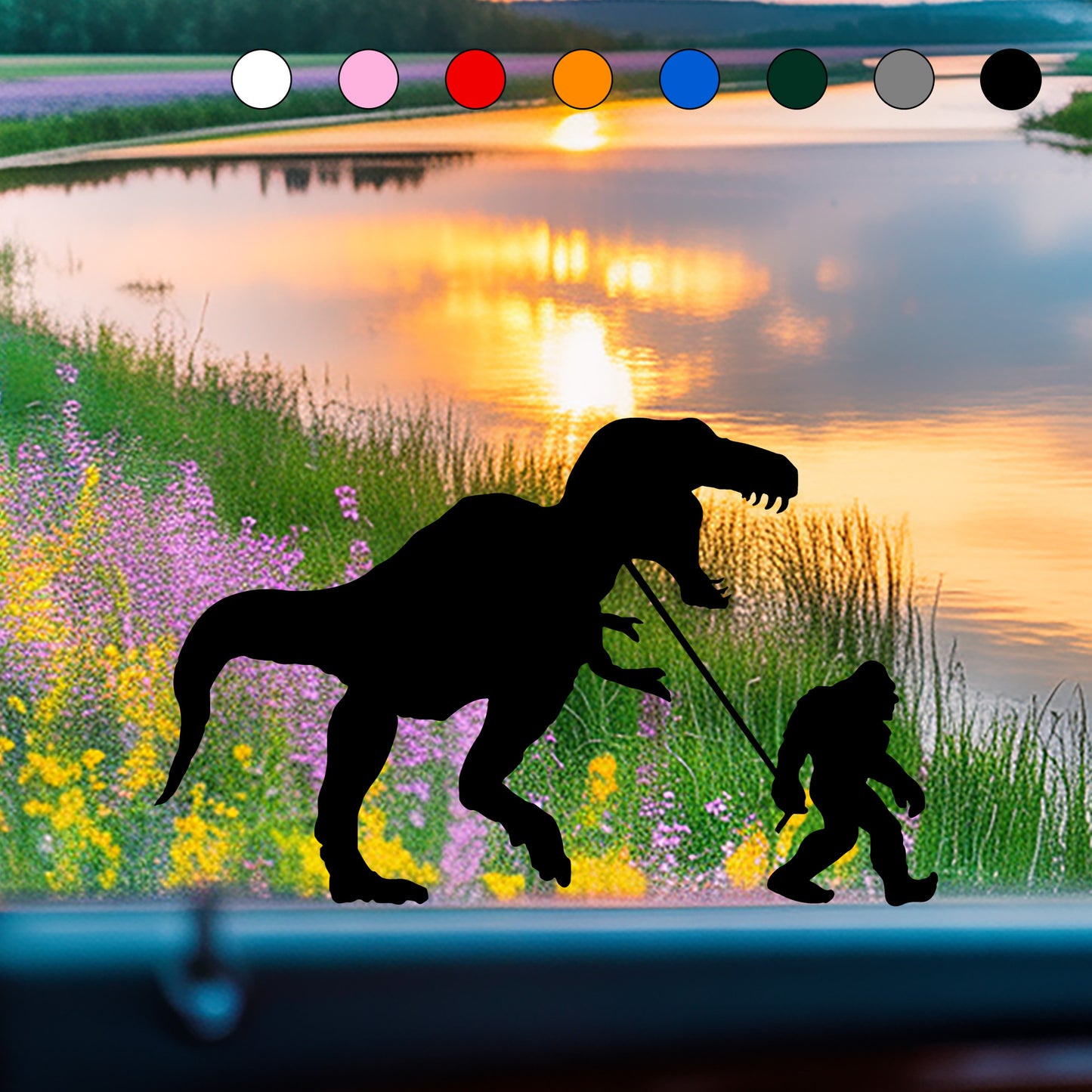 Dino Walker Bigfoot Sticker