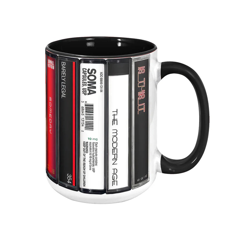 The Strokes Albums Cassette Retro Collection Accent Mug