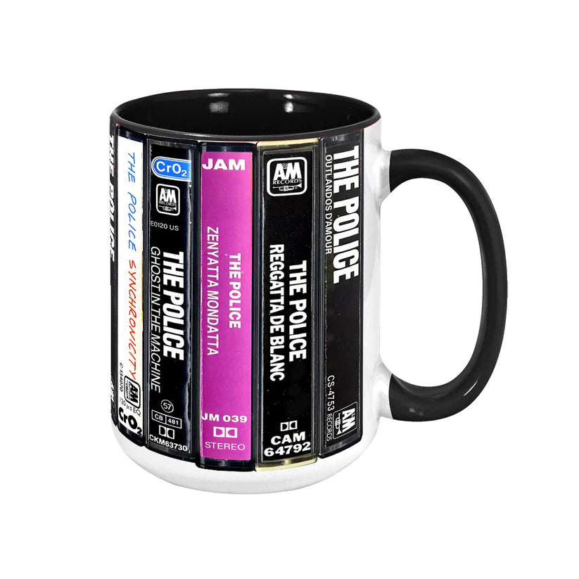 The Police Albums Cassette Retro Collection Accent Mug