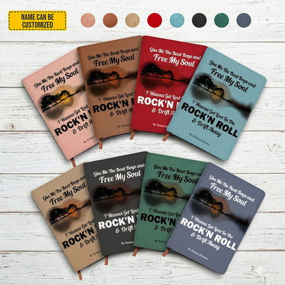Give Me The Beat - Personalized Hippie Leather Journal
