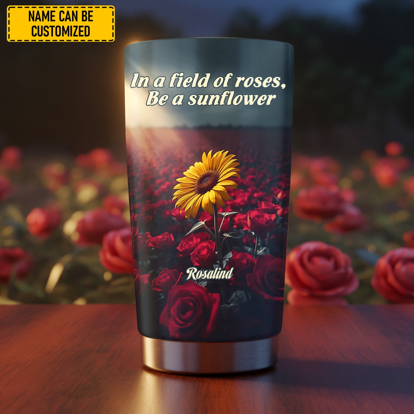 Be A Sunflower - Personalized Sunflower Tumbler