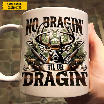 Personalized No Braggin’ Til Ur Sippin’ White Mug
