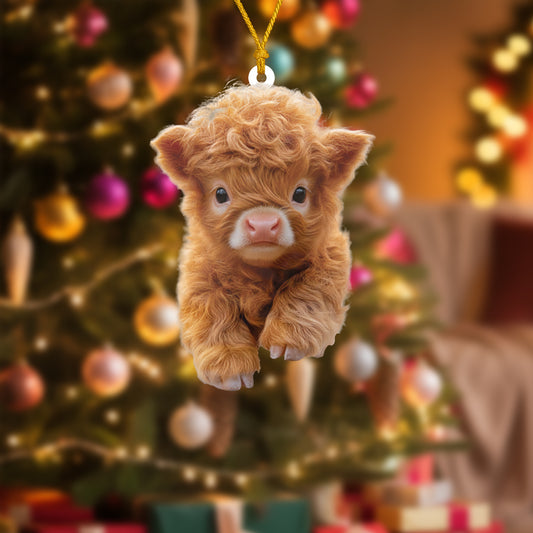 Christmas Calf Ornament