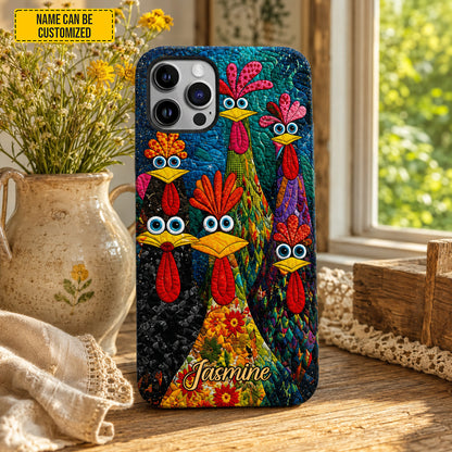 Personalized Funny Colorful Chicken Phone Case