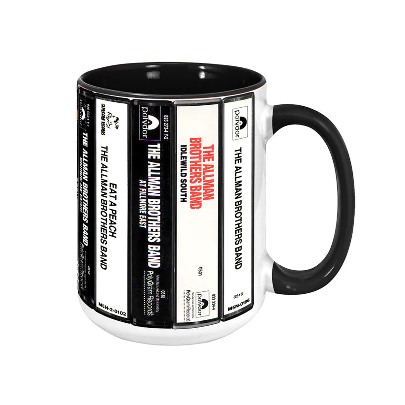 The Allman Brothers Band Albums Cassette Retro Accent Mug