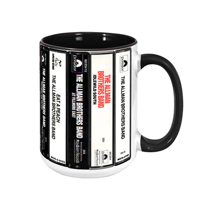 The Allman Brothers Band Albums Cassette Retro Accent Mug