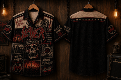 Slayer Hawaiian Shirt - Vintage Music Fan Gift