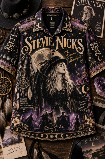 Stevie Nicks Hawaiian Shirt – Gypsy Soul Classic Rock Music Fan Gift