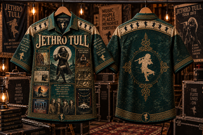 Jethro Tull Hawaiian Shirt – Aqualung Classic Rock Music Fan Gift