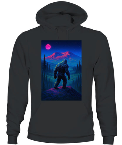 Midnight Wanderer – Retro Neon Bigfoot Shirt