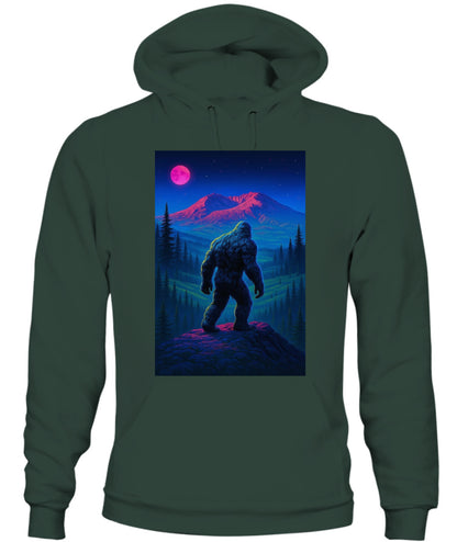 Midnight Wanderer – Retro Neon Bigfoot Shirt