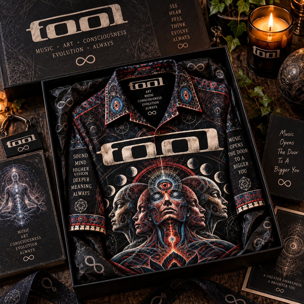 Tool Hawaiian Shirt – Progressive Metal Music Inspired AOP Shirt, Lateralus Art Fan Gift